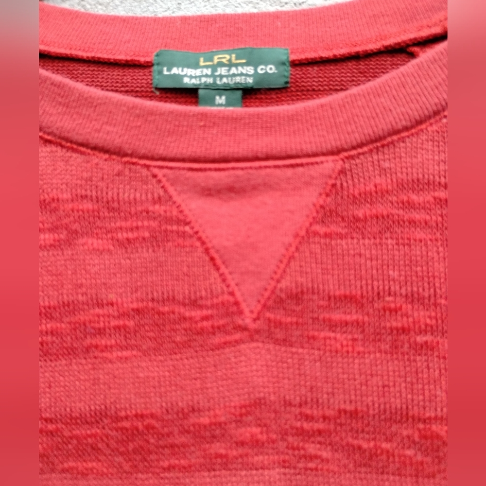 RALPH LAUREN.  LAUREN JEANS CO.  SWEATER BLOUSE.  SZ MEDIUM - Picture 2 of 8